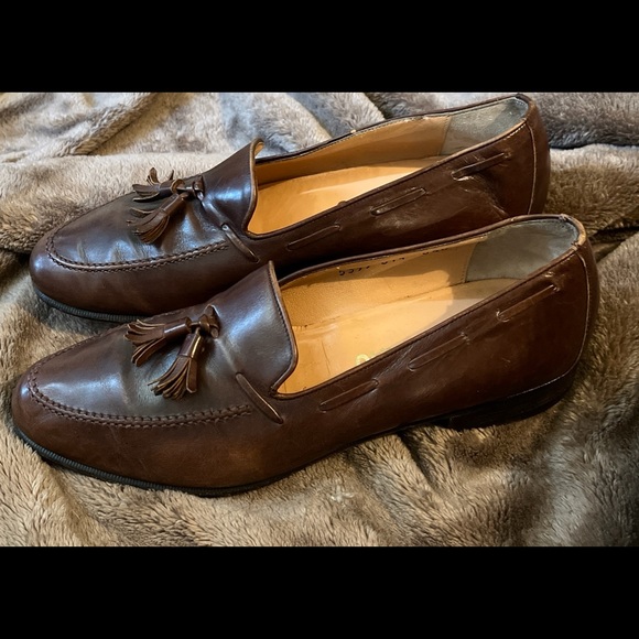Tassel Ferragamo Moccasin Salvatore Ferragamo Men's Brown Leather